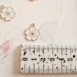 White Sakura Flower Charms