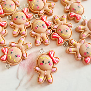 Gingerbread Girl Charms