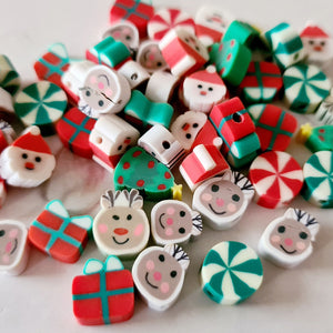 Christmas Clay Beads - 25