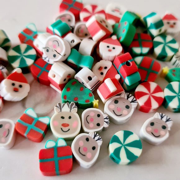 Christmas Clay Beads - 25