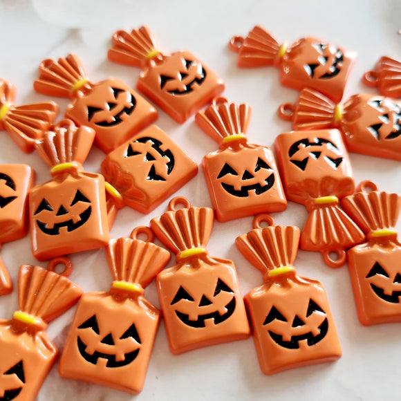 Pumpkin Trick Or Treat Bag Charms