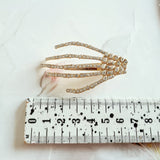 Rhinestone Skeleton Hairclips