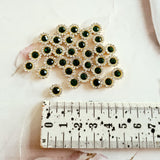 Green Rhinestone Flatbacks