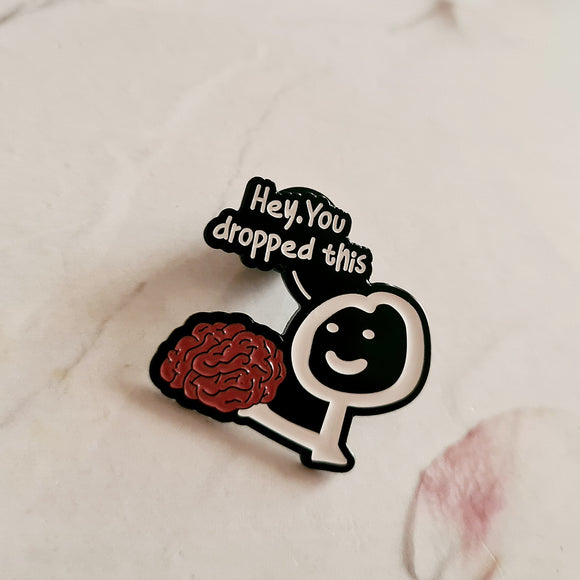 Brain Pin Badge