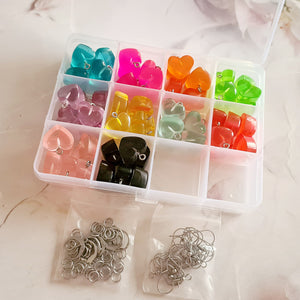 Resin Heart Earring Kit