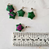 Natural Dyed Ruby In Zoisite Star Pendants