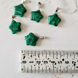 Natural Dyed Synthetic Malachite Star Pendants