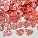 Pink Glitter Hearts - 10