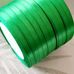 6mm Green Satin Ribbon