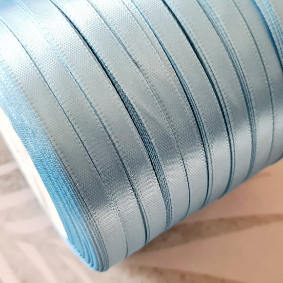 6mm Baby Blue Satin Ribbon