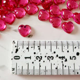 Pink Resin Hearts - 20