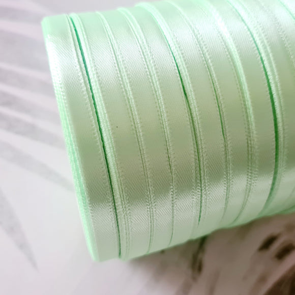 6mm Light Green Satin Ribbon