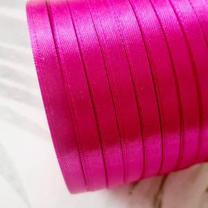 6mm Hot Pink Satin Ribbon