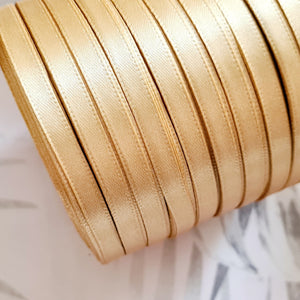 6mm Gold Satin Ribbon