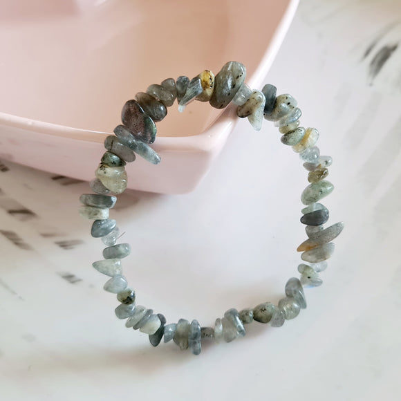 Labradorite Chip Bracelet