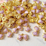 Lilac Bow Charms