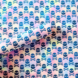 Pastel Skull & Crossbones - Canvas Fabric