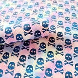 Pastel Skull & Crossbones - Canvas Fabric