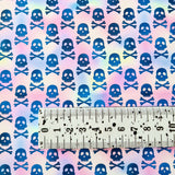 Pastel Skull & Crossbones - Canvas Fabric