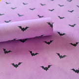 Lilac Bats - Canvas Fabric