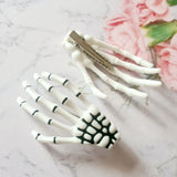 Skeleton Hand Hairclips