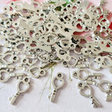 Silver Key Charms