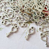 Silver Key Charms