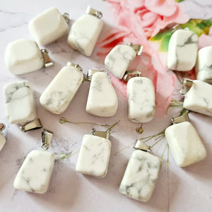 Natural Howlite Pendants